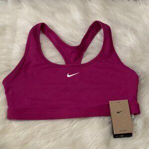 NIKE SWOOSH Light Support Sports Bra in Fireberry Sz LARGE